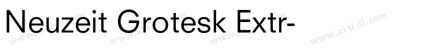 Neuzeit Grotesk Extr字体转换